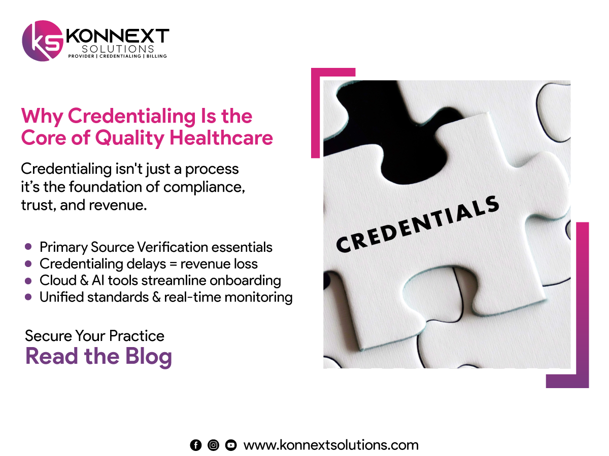 You are currently viewing Medical Credentialing Services | Faster, Compliant Provider Credentialing – Konnext Solutions